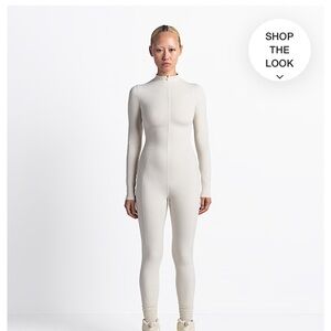 SKIMS Cream Full-Length Jumpsuit